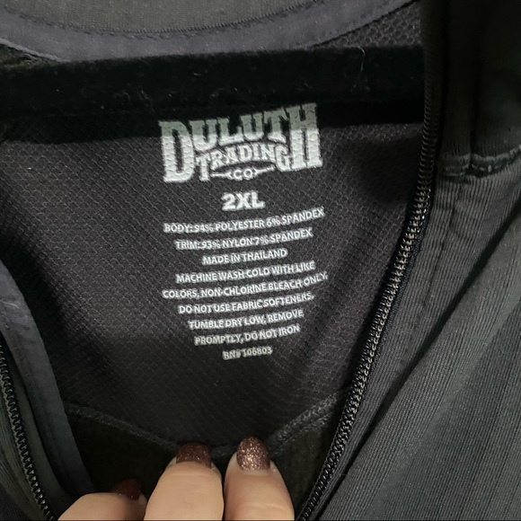 DULUTH TRADING Company Men's Size 2XL Long Sleeve 1/4 Zip Pullover. - Picture 4 of 7